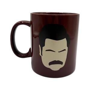 Funko Parks and Recreation Ron Swanson Face / Quote Ceramic Coffee Mug